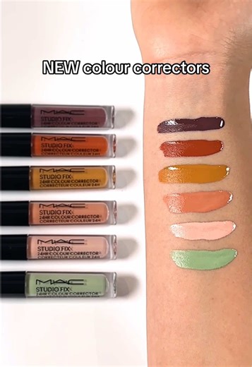 six artist-approved shades for all your skin concerns ✨ meet the NEW MAC Studio Fix 24HR Colour Correctors.
