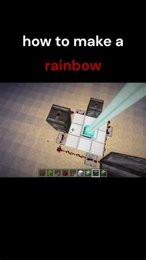 how to make rainbow in #minecraft
