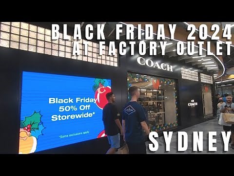 Black Friday at Sydney Factory Outlet, Everything on Sale | DFO Homebush | Sydney NSW Australia 2024