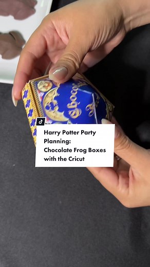 Chocolate Frog Boxes with the Cricut 🐸⚡️ this was much easier than cutting out manually! Definitely recommend using the cricut if you have one! Spent a little extra time cleaning up the file and it was worth it! Sharing a bunch of my Harry Potter DIYs! Check out my profile to quickly access the things I bought on Amazon for the party! Harry Potter Party Planning I Honeydukes Candy | Cricut Design Space #harrypotter #harrypottertiktok #cricut #harrypottercricut #cricutproject @Cricut #harrypotte