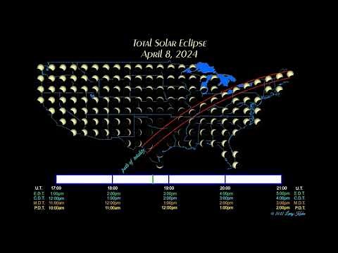 Total Solar Eclipse in April 2024! See the path of totality in amazing visualizations