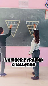 91K views · 400 reactions | “Math Pyramid Challenge.” It helps children practice addition and logical thinking by building numbers step by step.#kids #school #primaryschool #education #toddlers #educationalvideos #viral | Renu Bala | Facebook