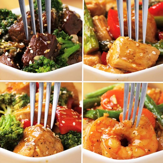 20M views · 161K shares | One-Pan Stir-Fry 4 Ways FULL RECIPES:...