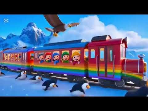 kids are enjoying on train mp4