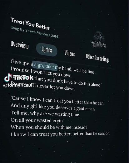 Karaoke Version of Treat You Better by Shawn Mendes