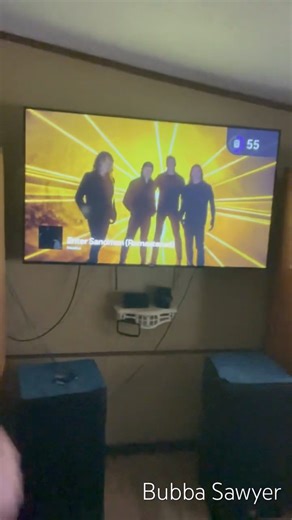 Enter Sandman song played on surround sound system