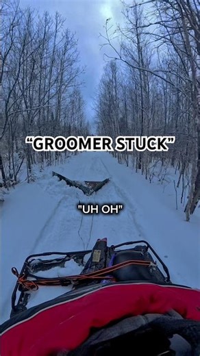 “Trail Grooming Went Wrong… Got the Groomer Stuck 😬”
