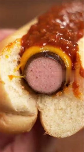 Overloaded Chili Cheese Hot Dog 🌭 Messy Bite ASMR | Satisfying Food Sounds #asmr #mukbang #foodasmr