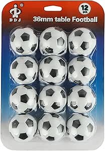 Pack of 9 Foosball Balls Mini Soccer Balls - Small Soccer Ball Replacements for Foosball Table Fun Home Recreation