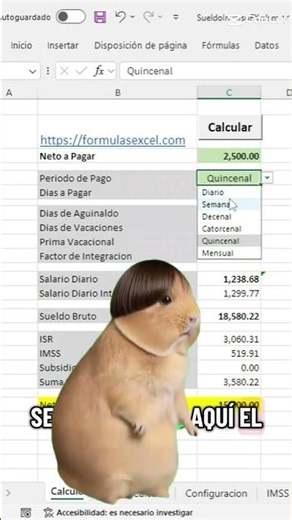 Calculadora de Sueldo Inverso con Formulas Excel #sueldoinverso #formulasexcel #nomina