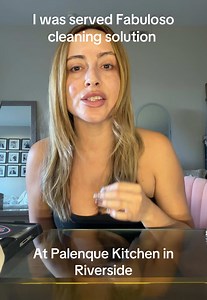 Fabuloso Cleaning Solution Served at Palenque Kitchen in Riverside