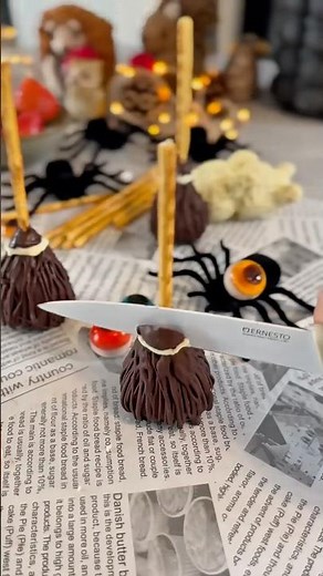 Chocolate Strawberry Witches’ Brooms 🍓🧹 – No Bake, No Trick!