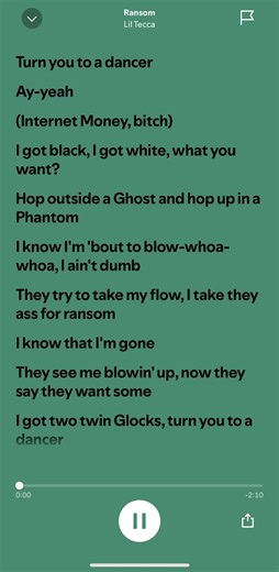 Ransom - Lil Tecca Karaoke Lyrics