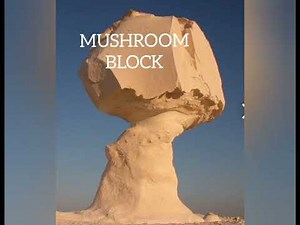 Wind erosion features in arid areas Desert features