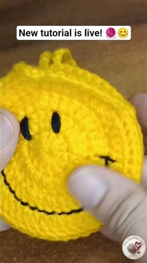 Full Tutorial IS LIVE! 🧶 Crochet Smiley Pouch ✨