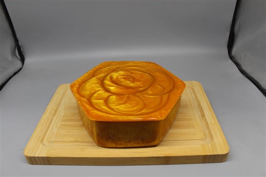 Vintage Catalin Jewelry Box: Bakelite Hexagonal Storage - Etsy