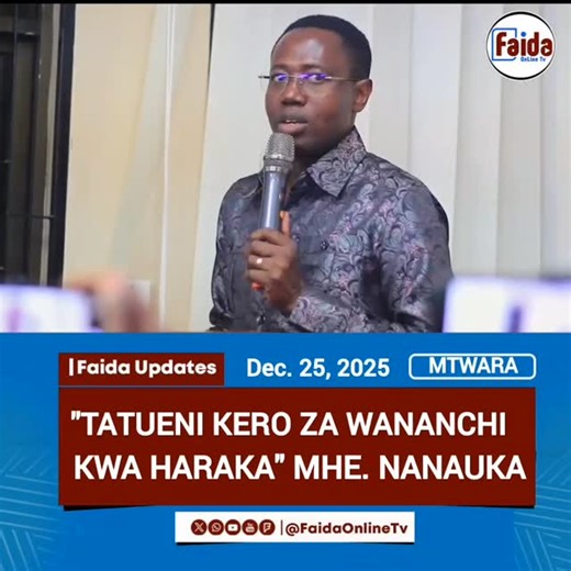 Karim Faida on Instagram: "Waziri wa Nchi ofisi ya Rais maendeleo ya vijana Mhe. Joel Nanauka ambaye pia ni Mbunge wa Jimbo la Mtwara mjini amewataka watumishi wa serikali mkoani humo kuhakikisha wanaharakisha usikilizaji wa kero za wananchi pamoja na kutoa majibu ya kero hizo ili kupunguza hasira za wananchi kwa Serikali yao. Ameyasema hayo akiwa kwenye kikao na watendaji wa mitaa pamoja na kata za Manispaa ya Mtwara mikindani kilichofanyika leo Desemba 24 katika ukumbi wa ofisi ya Mkuu wa Mkoa