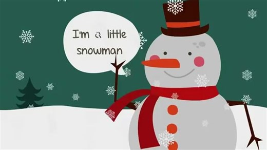 [少儿英语歌曲] 我是一个小雪人 I'm a Little Snowman