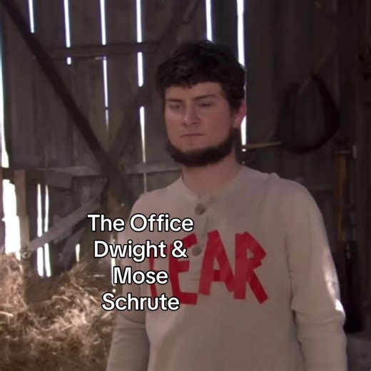Dwight & Mose Schrute: “You twins?” “No. Beet farm cousins.” 🫜#theoffice #dwightschrute #mose #cousins #twins