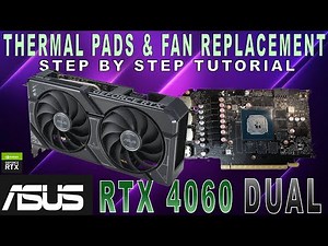 ASUS RTX 4060 DUAL | Disassembly | Thermal Pads & Fan Replacement STEP by STEP Tutorial video