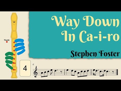 Way Down in Ca-i-ro | Soprano Recorder Tutorial by Notes to Play