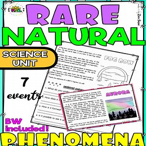 Rare Natural Phenomena Study Unit Climate Weather Conditions