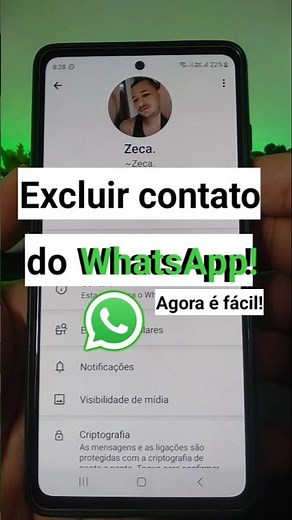 Aprenda a excluir contato do WhatsApp rápido! #redessociais #WhatsApp #excluir #comofazer #dicas
