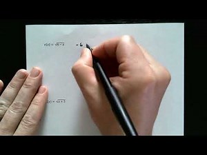 Domain of a Square Root Function