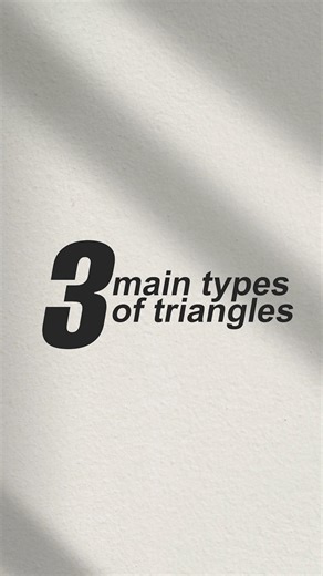 3 main types of triangles