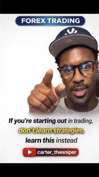 Don't Learn Strategies Learn this Instead #forrextrading #dailytrading #forexvlog