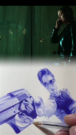 Matrix #drawing #penart #fyp #movie #matrix