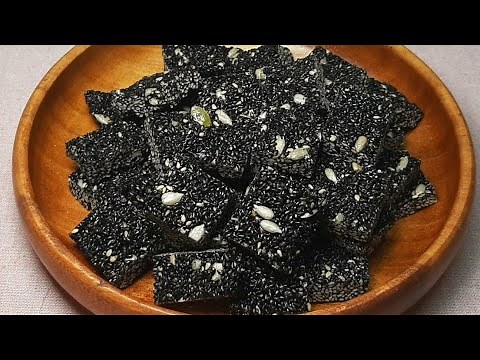 깨강정 만드는법/영양간식/수제 깨강정 만들기/견과류 강정/명절음식/검은깨 효능/Sesame cracker[수현집밥레시피]