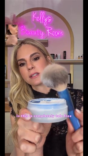 WaterBlur Talc-Free Setting Powder with Blur and Set Brush | talc free setting powder