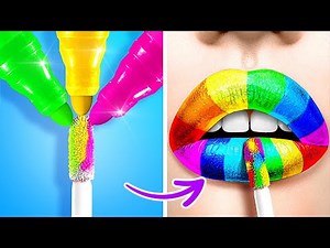 SCHOOL GIRL GLAM💄 Easy Makeup Hacks and Tricks For a Stunning Look! Beauty Secrets by 123GO! SCHOOL