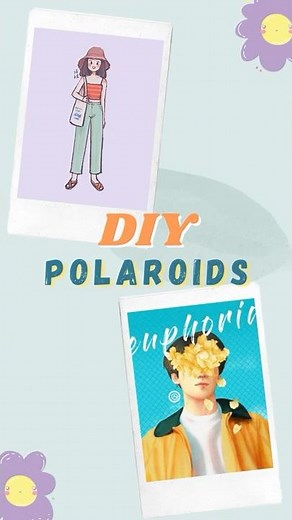 DIY Polaroid No Camera | How to Make Polaroid Pictures at Home | How to Make Diy Polaroids #shorts
