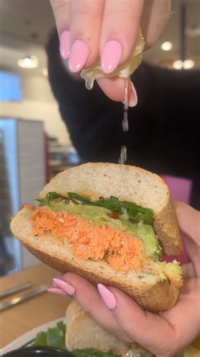 Lent approved and fully loaded. ✅It’s time for our Wild Salmon-wich to shine! Join us at your nearest Deli or order for pickup: https://www.jasonsdeli.com/locations | Jason's Deli
