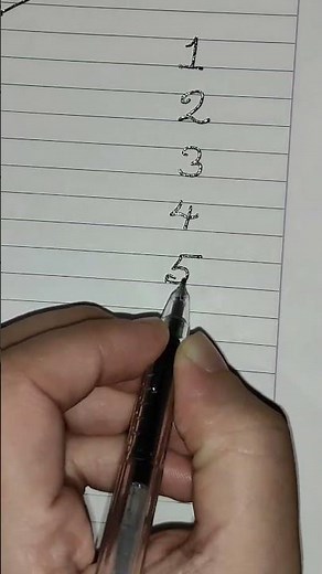 How to write number system in Calligraphy #influencecalligraphy