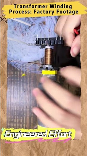 Transformer Winding Process Factory Footage #EngineeredEffort