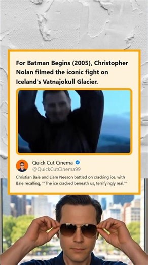 Batman Begins 2005 Fight Scene Filmed on Icelands Vatnajokull Glacier on Cracking Ice