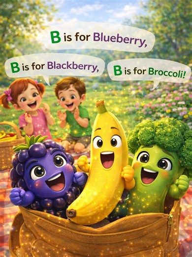 Angry ABCs, Funny Learning for Kids “Which B do you like? 🍌🫐🥦👇”A is Avocado, B is Banana (But Not Only!) Lumi and Leo start learning ABCs in a fun way, then angry fruits interrupt! A is Avocado, B is Banana, but Blueberry, Blackberry, and Broccoli want a turn too. A short, funny, educational video for kids that teaches letters with surprise and laughter. Part of our Angry ABCs series. Comment your favorite B! #AngryABC #KidsLearning #ABCSong #FunnyKids #ToddlerLearning #Preschool #KidsSongs 
