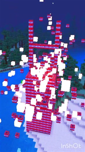 This GIANT H-Shaped TNT Blast in Minecraft Will Blow Your Mind | EPIC Explosion