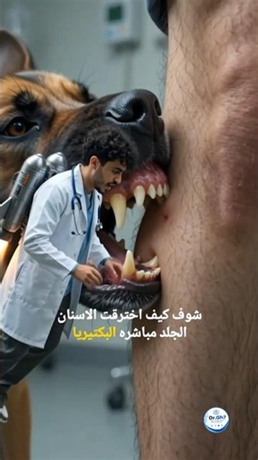 إذا عضك كلب... لا تتجاهل هذه الخطوة! 🐕#حياتك#اكسبلور #ترند #دكتور#science #طب #توعية #معلومات #DrGH7