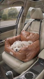 Padded soft interior cushions your pet from bumpy roads. Fits securely on most car seats