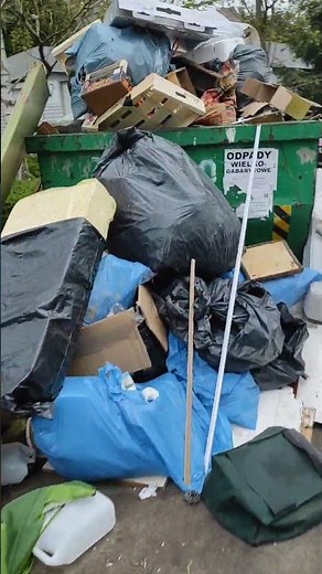 Dumpsers, bulky waste and curbside junk. Raw Video. The amazing world of trash and junk.