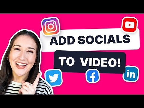 How to Add Social Media Icons to Video EASILY!!