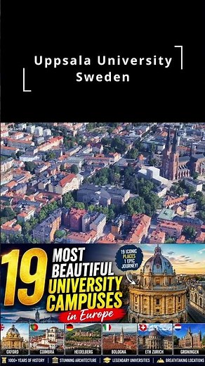 Uppsala University 🇸🇪 Scandinavia's Oldest University in Sweden's Storybook City ✨ Europe Travel