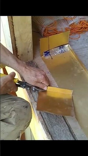 Door Pan flashing. How to build a Door Pan with a Roll of Aluminum