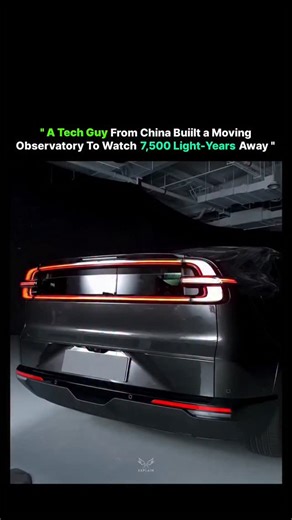 Explain Nexus on Instagram: "The Chinese tech creator built a small mobile observatory by combining advanced camera equipment with astronomy tools. Here’s how it worked: 1. High-power telescope He used a professional-grade telescope that can capture extremely distant stars and nebulae. These telescopes use large lenses and mirrors to collect very faint light coming from thousands of light-years away. 2. Motorized tracking system He installed a tracking mount—a device that automatically follows t