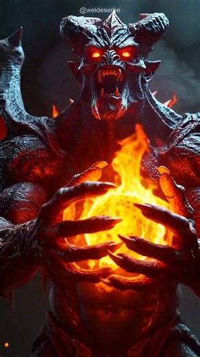 Monstrous Ifrit Casting Elemental Nova - Epic Fire Boss Cinematic #mythologyexplained #cryptid