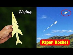 How to Make a PAPER ROCKET that Really Flies! 🚀